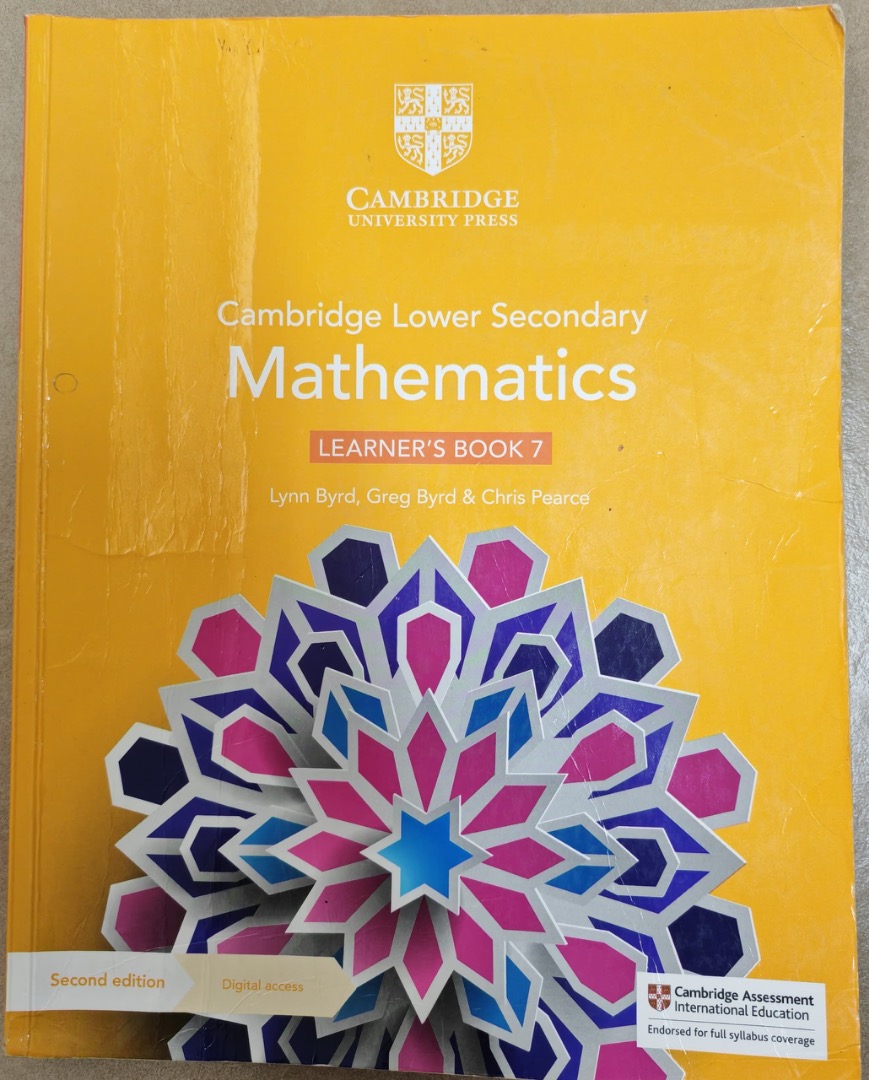 Cambridge Lower Secondary Mathematics Learner's Book 7, Hobbies & Toys ...