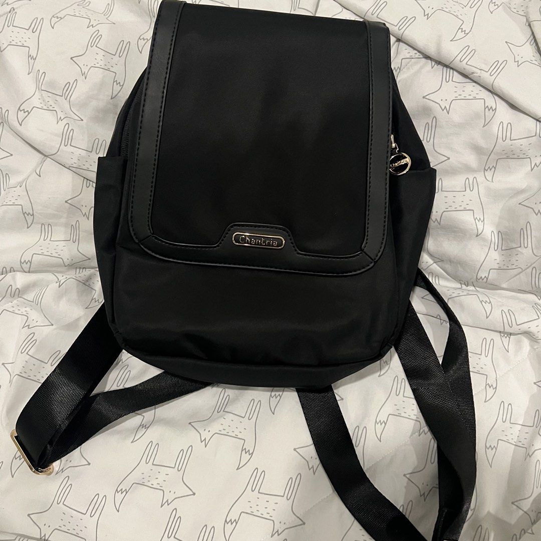 Chantria Mini Backpack (Category: Backpacks) located in Makati City. Submitted by luckycloset777 (Listing ID 1424415067, Image 1). Description: Used twice. With compartment for tablets (can fit an iPad mini) Price is negotiable .