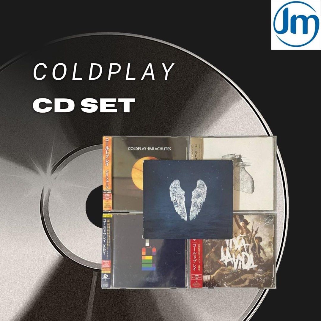 Coldplay CD set (Category: CDs & DVDs) located in Las Pinas. Submitted by jm_dibs (Listing ID 1424392629, Image 1). Description: Viva pack - P2,100 (all in) Parachutes - CD mint condition A Rush Of Blood To The Head - CD near mint condition X&Y - CD near mint condition Viva La Vida - CD mint condition Ghost Stories - CD mint condition, EU pressed *all Japan pressed with obi except Ghost Stories, cases not graded Loc: Las Pinas, shipping at buyers