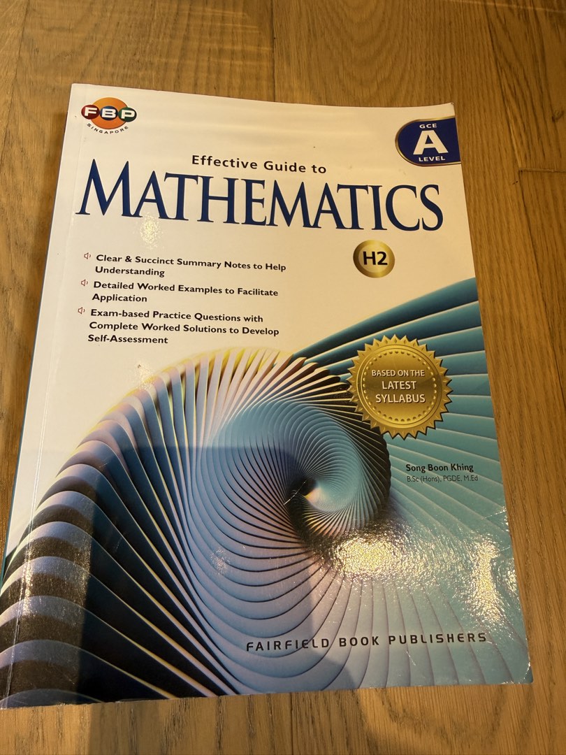 Effective Guide to Mathematics H2 Textbook, Hobbies & Toys, Books ...