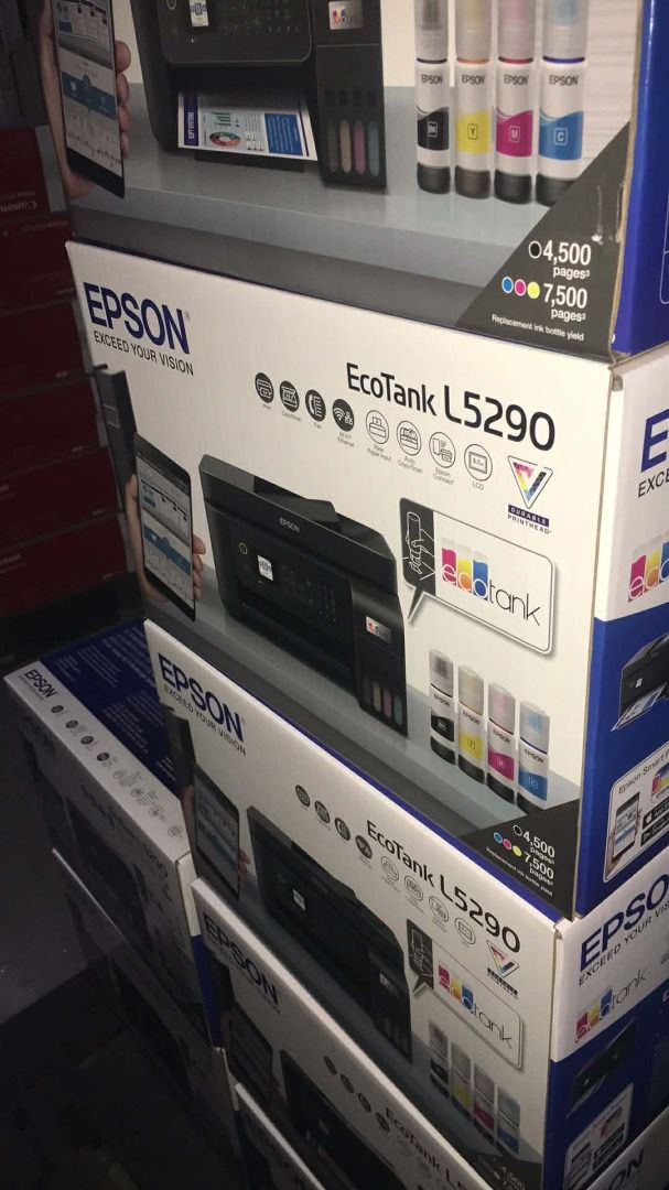 EPSON L5290 PRINTER (Category: Printers, Scanners & Copiers) located in Quezon City. Submitted by colisricky75597 (Listing ID 1424349149, Image 3). Description: EPSON L5290 PRINTER BNEW SEALD WITH FREE INK AND CABLE 2YRS WARRANTY 7DAYS REPLACEMENT LOCATED: 168 MINDANAO AVE,PROJECT 8 QUEZON CITY .