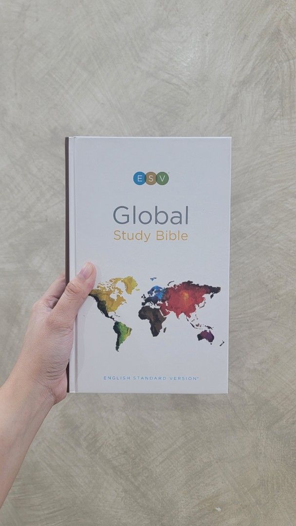 ESV Global Study Bible (Category: Religion Books) located in Manila. Submitted by nayajellie (Listing ID 1424446185, Image 1). Description: ESV Global Study Bible (ESV) Ideal for in-depth study and understanding of the Bible. 850 + SF via J&T.