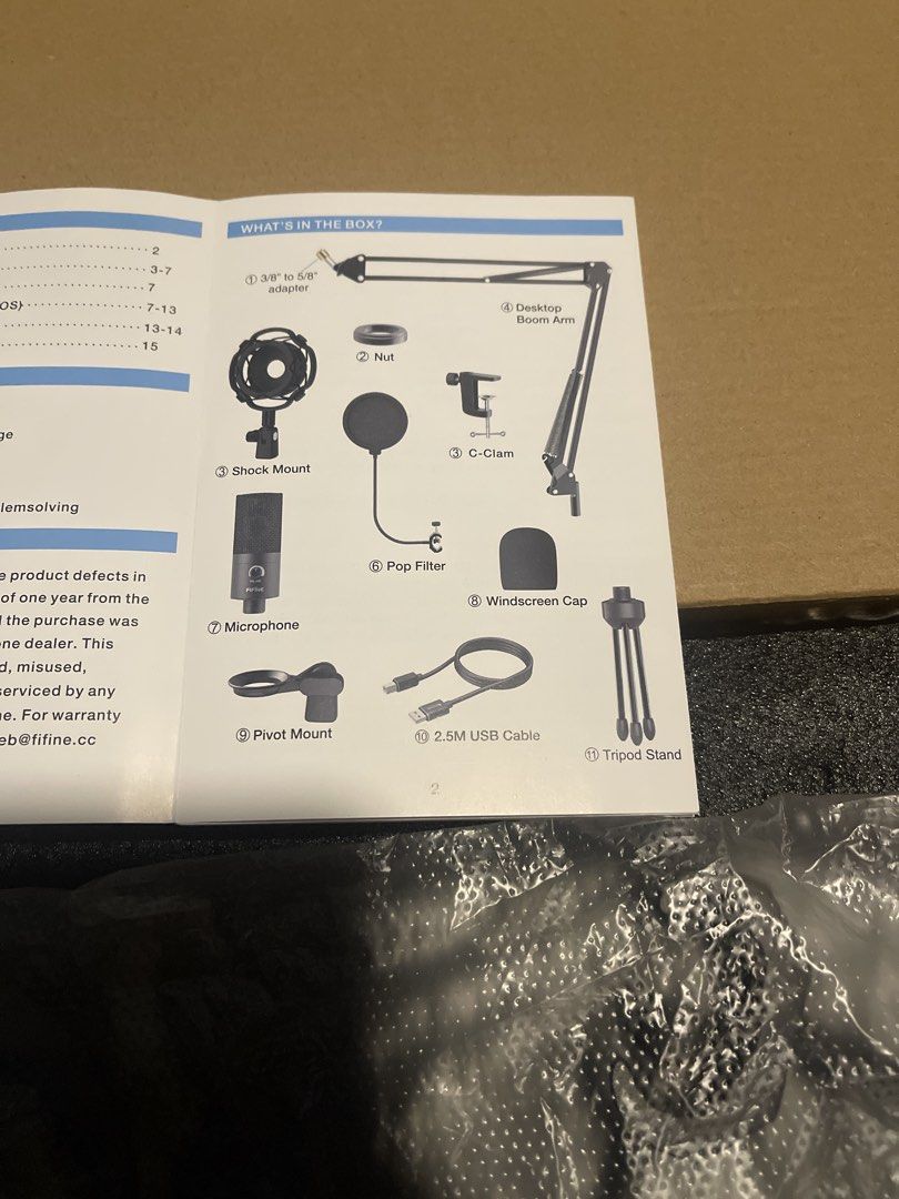 FIFINE Studio Condenser USB Microphone Kit65671955484417111