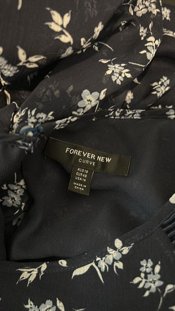 Forever New Top (Category: Women's Clothes) located in Melbourne. Submitted by ecochicka (Listing ID 1424468798, Image 3). Description: marked a size 18 brand new, tags still attached.