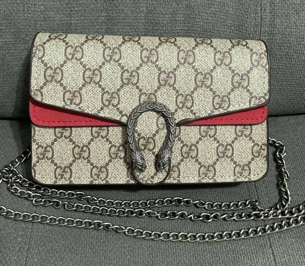 Gucci Dionysus Super Mini Bag (Category: Luxury Bags & Wallets) located in Quezon City. Submitted by luxxechic (Listing ID 1424380673, Image 1). Description: with serial code with etiketa good as new no issue actual photo posted japan preloved mop: gcash.