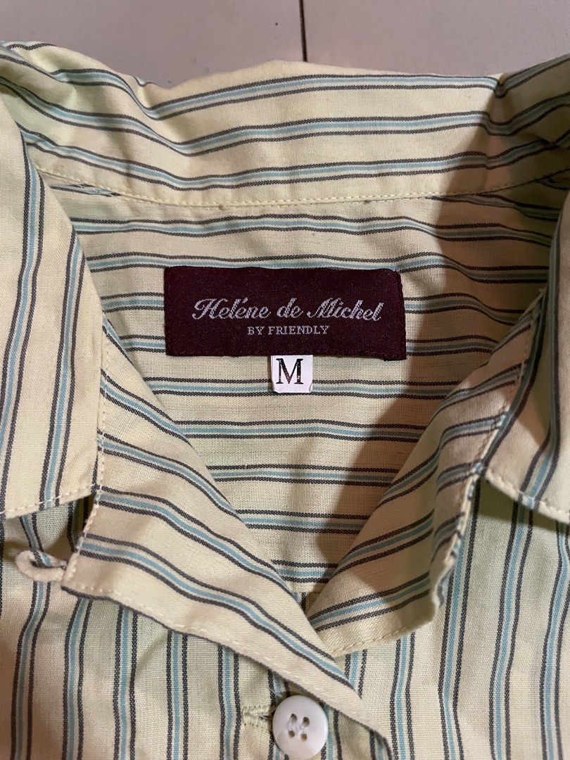 Helene de Michel Striped Shirt - Size M (Category: Shirts) located in Malaybalay. Submitted by morphment (Listing ID 1424449227, Image 3). Description: 25Lx20w 21 sleeves Add sf 120 Mindanao Jnt Gcash.