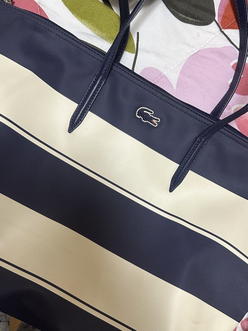 LACOSTE Stripes Tote Bag (Category: Tote Bags) located in Manila. Submitted by bas1cb1tch (Listing ID 1424483508, Image 3). Description: Large in size 100% Authentic No inclusions other than dustbag.