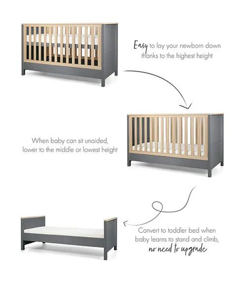 Mamas & Papas Harwell Crib (Category: Cots & Cribs) located in Caloocan City. Submitted by tidyhome.ph (Listing ID 1424426461, Image 2). Description: - Wooden baby crib - Grey / Natural Color - Mattress (add on price) - Bumper all included; can also include 1 set of bloster & pillow RFS: will be changing to floor bed.