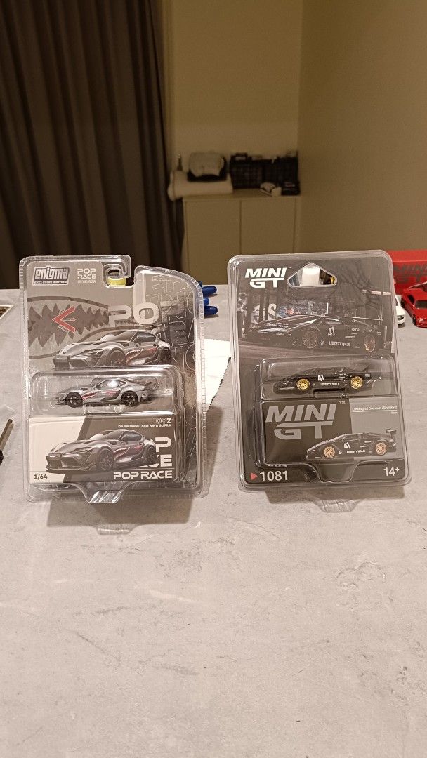 Mini gt Lamborghini countach lbwk and pop race Toyota supra, Hobbies ...