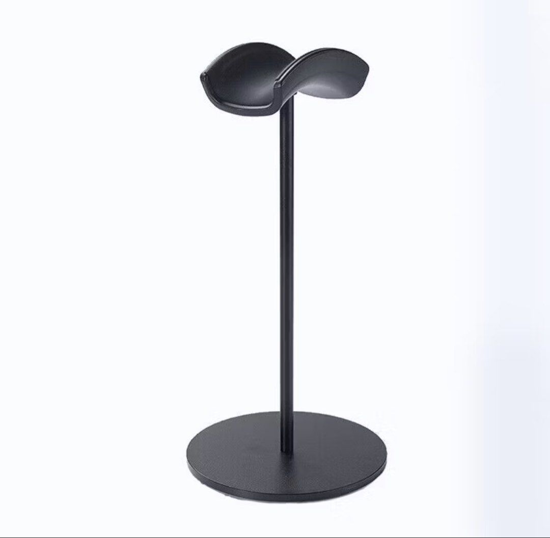 Minimalist Metal Headphone Stand Black