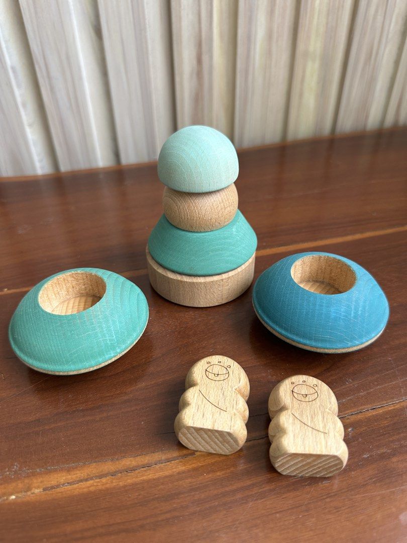Ocamora Wooden Stacking Toy Set (Category: Educational & Learning Toys) located in Valenzuela. Submitted by poisonivy024 (Listing ID 1424366769, Image 3). Description: Used as display Shipping via Grab/Lalamove.