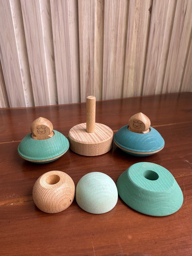 Ocamora Wooden Stacking Toy Set (Category: Educational & Learning Toys) located in Valenzuela. Submitted by poisonivy024 (Listing ID 1424366769, Image 2). Description: Used as display Shipping via Grab/Lalamove.