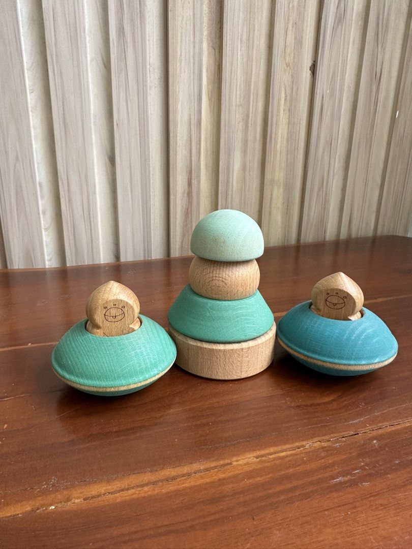 Ocamora Wooden Stacking Toy Set (Category: Educational & Learning Toys) located in Valenzuela. Submitted by poisonivy024 (Listing ID 1424366769, Image 1). Description: Used as display Shipping via Grab/Lalamove.