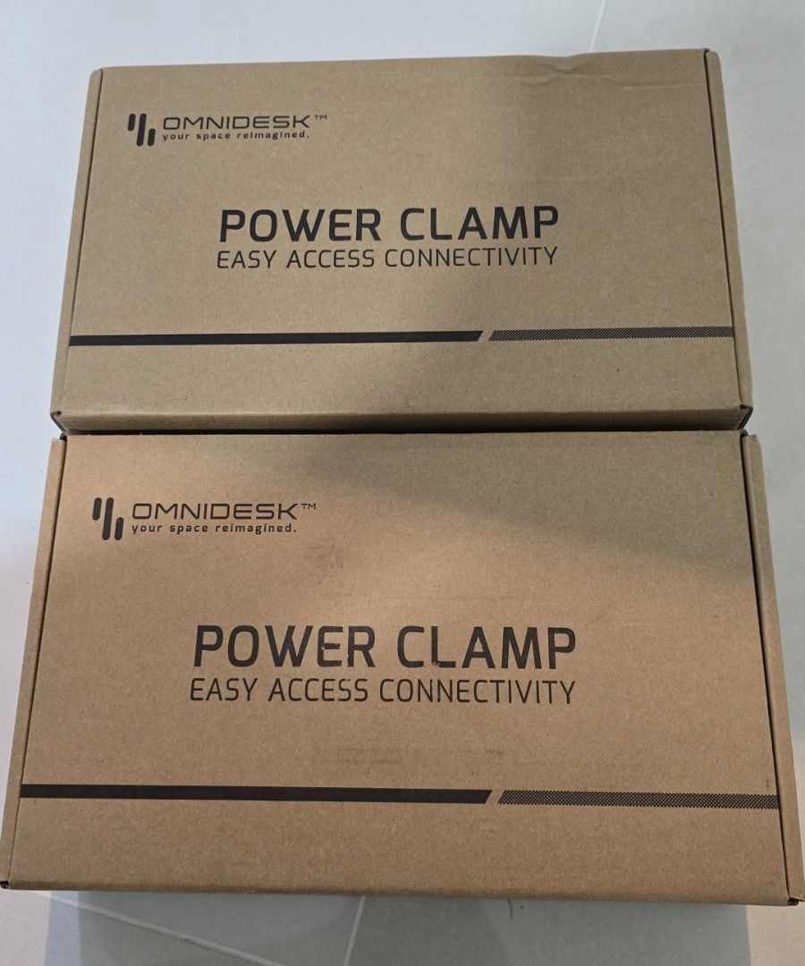 Omnidesk Power Clamp - Easy Access Connectivity, Furniture & Home ...