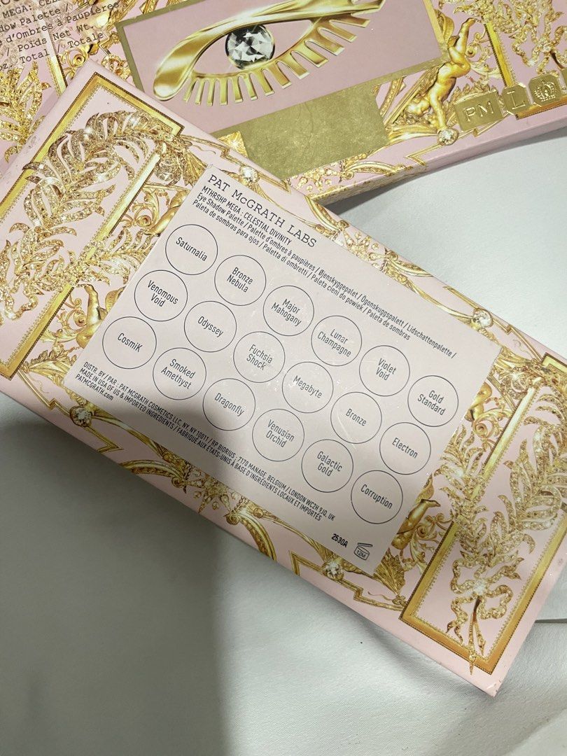 Pat McGrath Labs Mothership VII: Celestial Divinity Palette (Category: Makeup) located in Manila. Submitted by hourlhee (Listing ID 1424504579, Image 2). Description: Pat McGrath Labs Mothership VII: Celestial Divinity Palette - 2 eyeshadows are cracked :( - Retails for 6000+ - Never used!.
