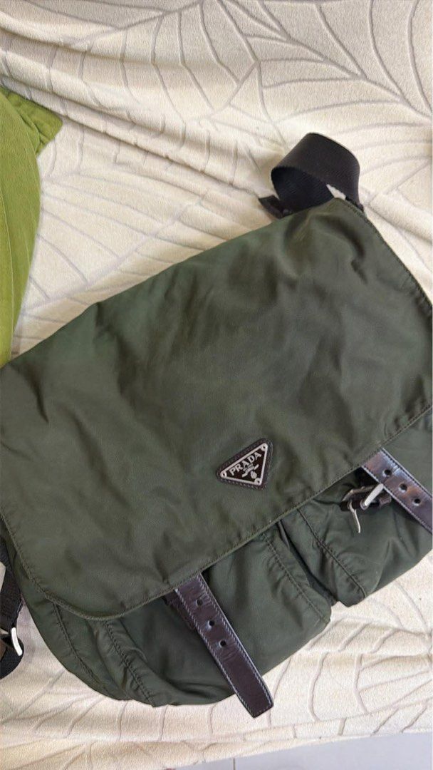 Prada Tessuto Nylon Crossbody Bag (Category: Luxury Bags & Wallets) located in Cebu City. Submitted by kiraczareen (Listing ID 1424483155, Image 1). Description: price can be negotiable Rank A with generic dust bag.
