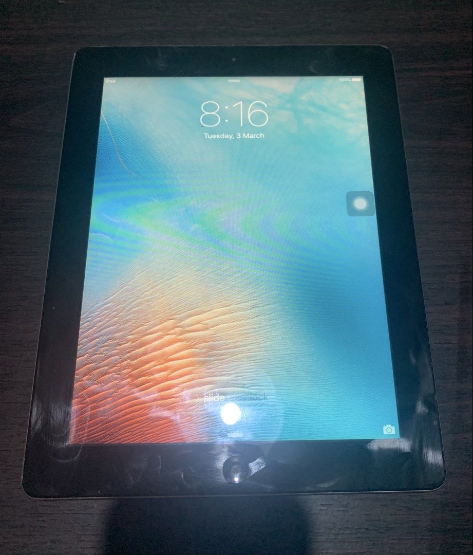 [PRELOVED] iPad 2 16 GB WiFi Model (Category: iPad) located in Manila. Submitted by dolphin_icecream (Listing ID 1424466507, Image 1). Description: iPad 2 16 GB WiFi Model in decent condition. Comes with a free case and data cable for charging. Message me for more details. Flaws: - Speakers have a static sound while playing actual audio - Small dents on the left edges (when viewed at vertical orientation) near the corners. - A black spot on the s