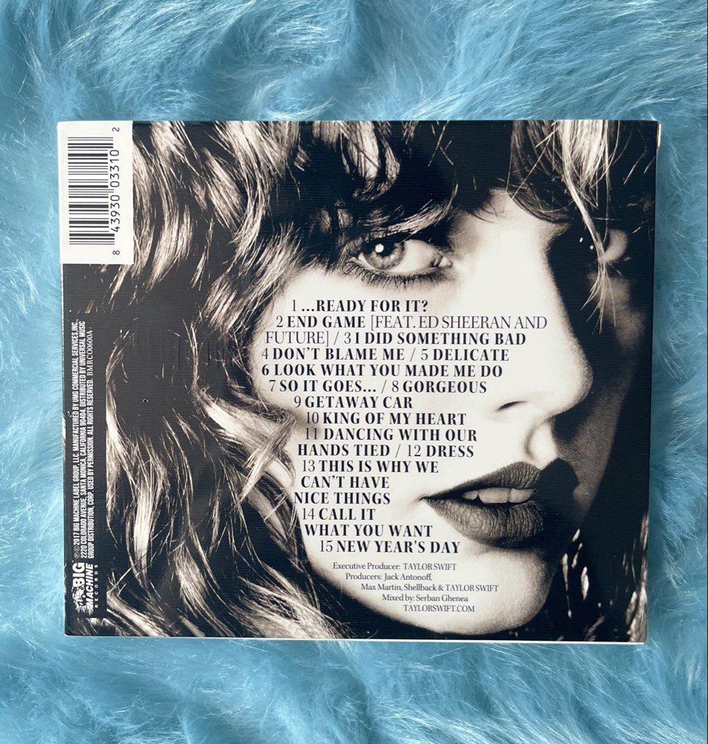 Reputation - Taylor Swift CD Jewel Case (Category: CDs & DVDs) located in Dasmarinas. Submitted by ohsnaprecords (Listing ID 1367848126, Image 2). Description: Mode of Payment: Gcash Mode of Delivery: JNT/GGX Shoulder po ng buyer ang shipping fee. Interested? Dm me.