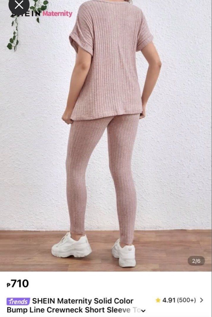 Shein maternity coords (Category: Maternity wear) located in Mandaluyong City. Submitted by dclutter.corner (Listing ID 1424486402, Image 2). Description: Preloved. Rfs: di bagay sakin .