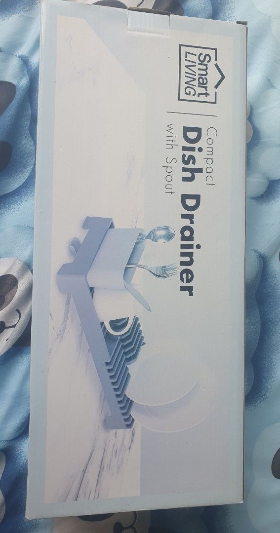 Smart Living Compact Dish Drainer with Spout