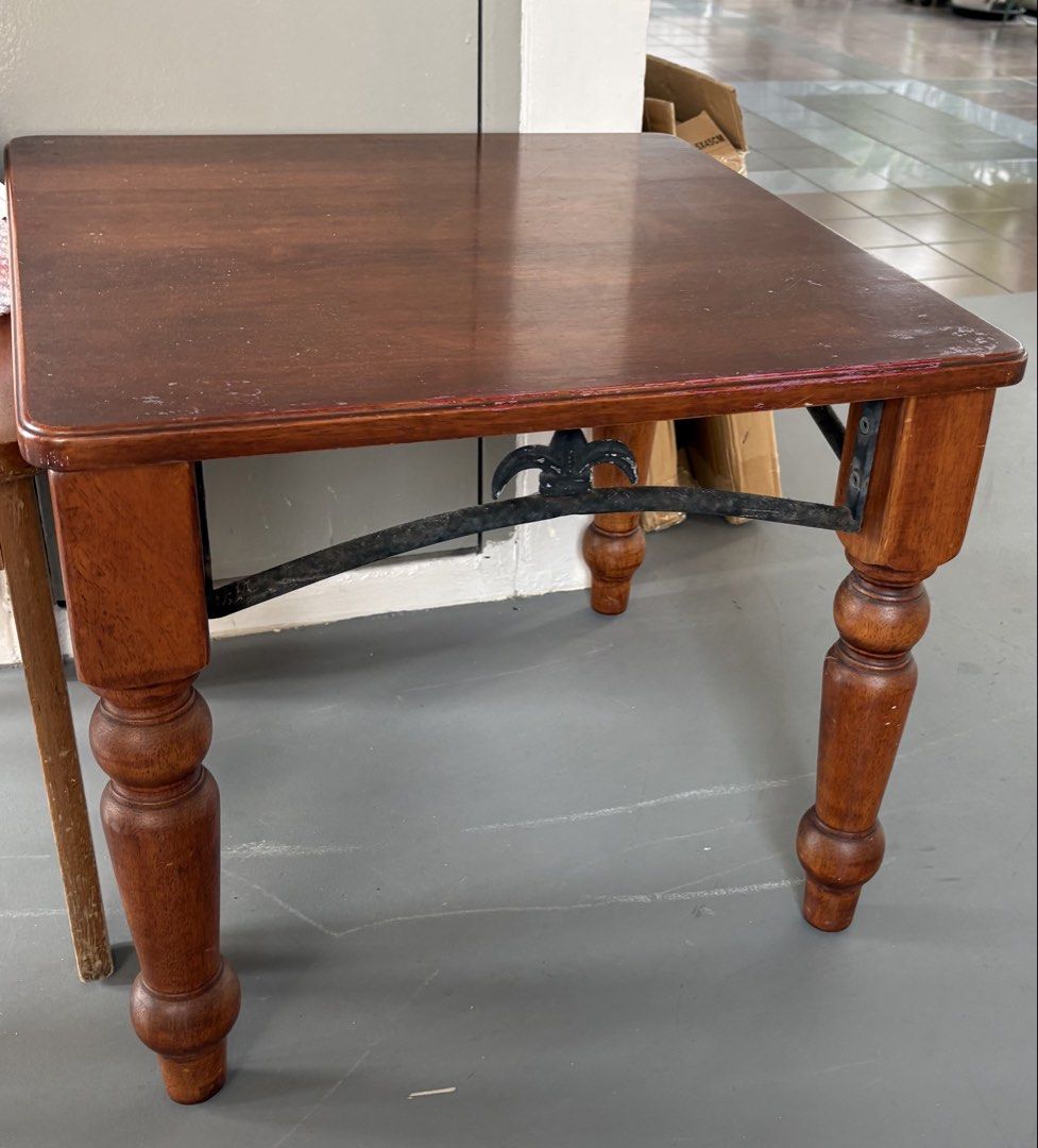 Solid Wood Side Table (Category: Tables & Sets) located in Singapore. Submitted by repentedhoarder (Listing ID 1424434443, Image 1). Description: - Wooden side table - Perfect for small spaces - Classic design - Warm brown finish - Suitable for living room or bedroom.