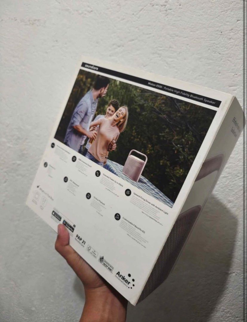 Soundcore Motion X500 (Category: Soundbars, Speakers & Amplifiers) located in Caloocan City. Submitted by Yhangyhang (Listing ID 1424500154, Image 2). Description: For Sale! Soundcore Motion X500 Almost New Inopen lang for testing No issue Solid tumunog Check & test all you want Meet up, Pick up & COD Pm! Pm!.