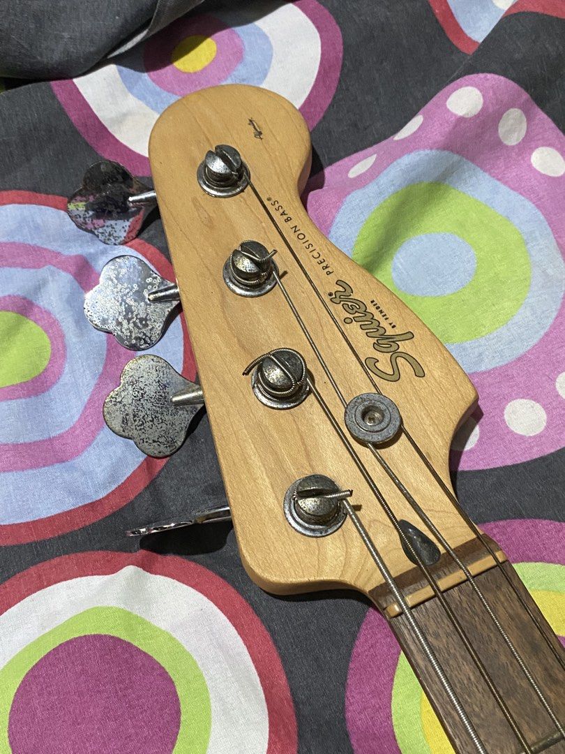 Squier Affinity Series PJ Bass Guitar (Category: Musical Instruments) located in Manila. Submitted by lucky_jayy (Listing ID 1424489718, Image 3). Description: Inclusions: - 15 watts fender rumble amp - amp cable -guitar bag Honest Issues: -rusting knobs and tuning pegs -very minor scratches -one visible scratch from the back (shown in photos) RFS: badly need funds for school Asking 15k, open to reasonable nego!! Initially bought for 29k Used onl