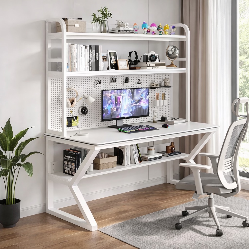 Study Writing Desk Table | Computer Gaming Desk Table | Bookshelf ...