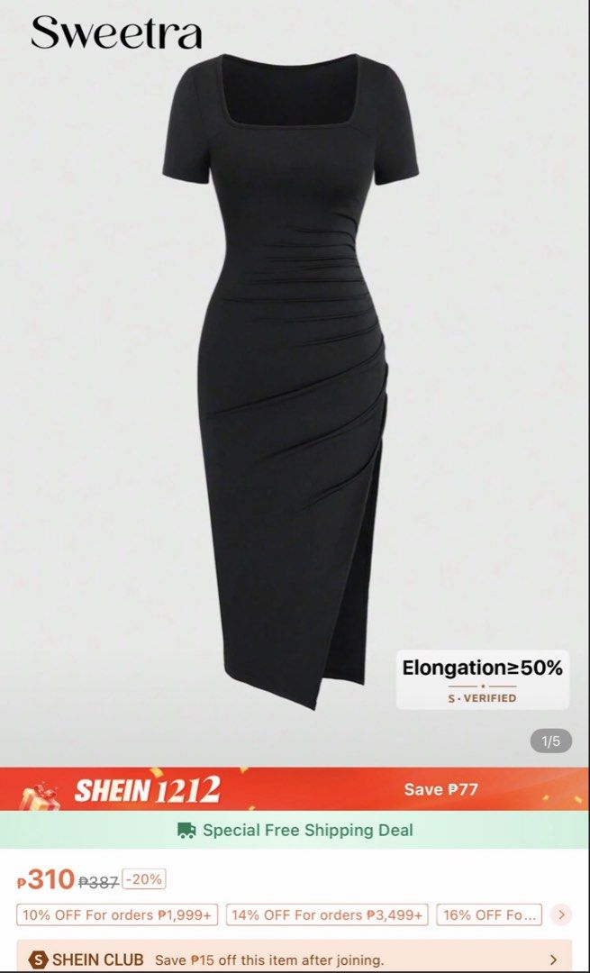 Sweetra midi black dress (Category: Dresses) located in Mandaluyong City. Submitted by dclutter.corner (Listing ID 1424484797, Image 1). Description: Preloved. Never worn sa pinagbilhan. Super haba sakin. Decluterring.