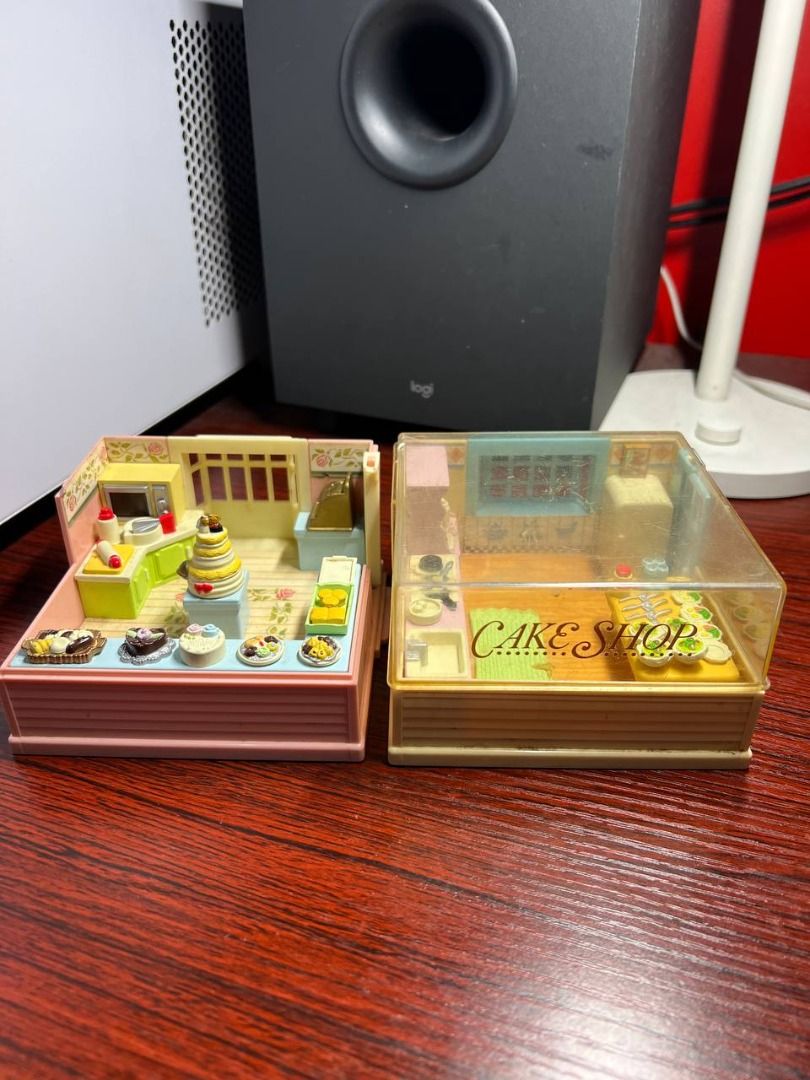 Takara Miniature Cake Shop Playset (Category: Kids Toys) located in Baguio. Submitted by ditoyzb08176 (Listing ID 1424472840, Image 1). Description: Adorable Takara miniature cake shop playset. Features a detailed interior with a display case, kitchen, and various miniature cakes and pastries. The set includes a cash register, oven, and other accessories. The playset is in a compact, foldable design for easy storage and display. Made in China. Lo