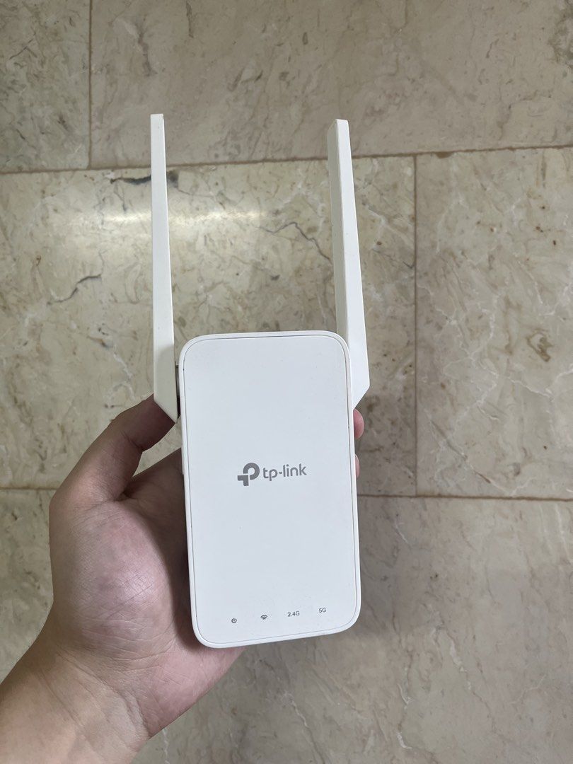 TP-Link AC750 Wi-Fi Range Extender (Category: Networking) located in Pasay City. Submitted by codymendoza (Listing ID 1424380918, Image 1). Description: - TP-Link RE215 AC750 Wi-Fi Range Extender • No box, unit only - Dual-band: 2.4GHz and 5GHz - Features an Ethernet port - Model: RE215 - NTC Type Approved - Power Input: 100-240V~ 50/60Hz 0.3A • Pampanga location • J&T or Lalamove (buyer's expense) • NO COD .