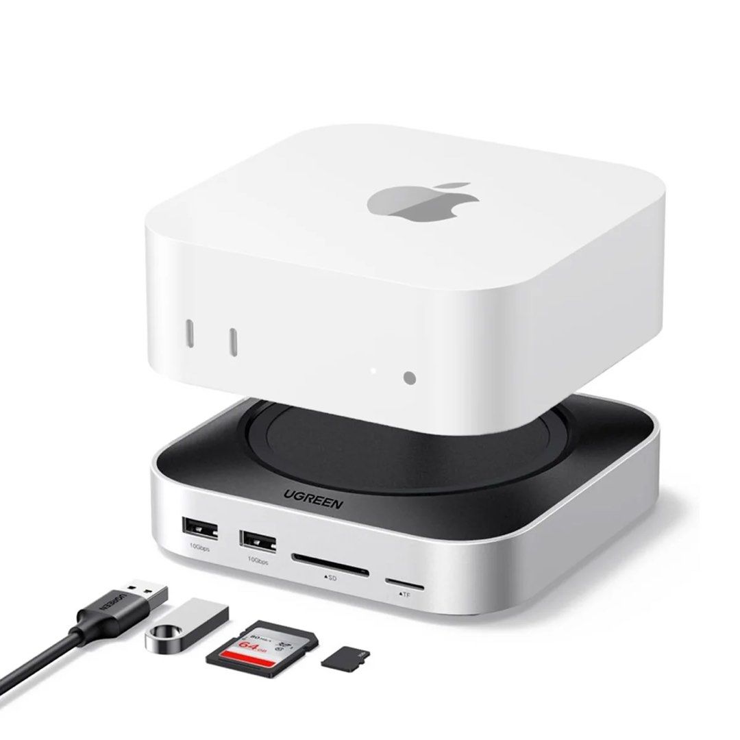 UGREEN Mac mini M4 Docking Station with NVMe SSD (Category: Other Accessories) located in Makati City. Submitted by jc.cuerdo (Listing ID 1424502173, Image 2). Description: UGREEN Mac mini M4 Docking Station with NVMe SSD Ugreen 11-in-1 USB-C Docking Station - USB-C to 3xUSB-A3.2 + 2xUSB-A 3.0 + 2xUSB-C 3.2 + SD & TF + M.2 NVMe + USB-C(5V) (CM841/65487) Up to 8TB Expandable NVMe Storage — Fast, Clean, and Powerful Unlock the full potential of you