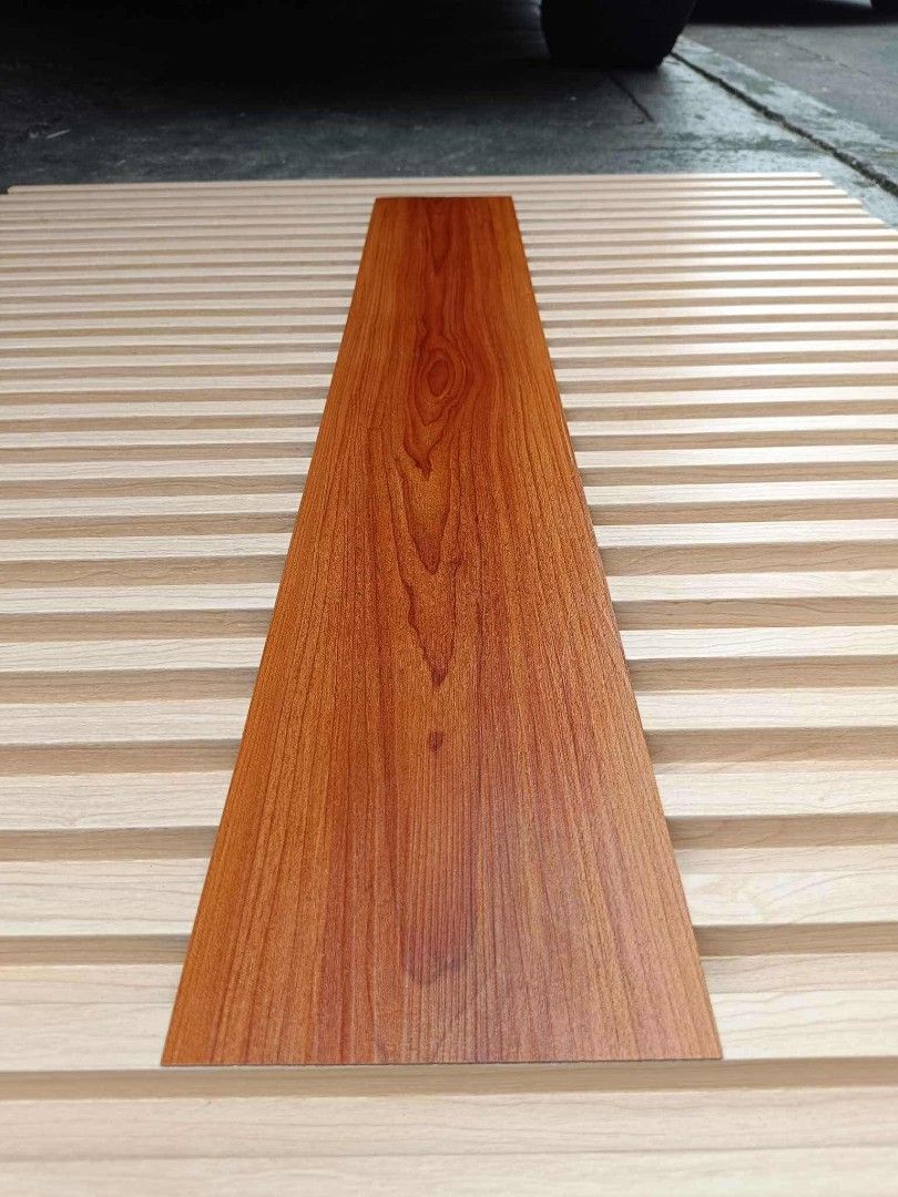 Wood-look Flooring Planks (Category: Carpets, Mats & Flooring) located in Manila. Submitted by jayla04 (Listing ID 1424416717, Image 2). Description: pvc floor vinyl self adhesive rubberized 1.5mm 36pcs per box 1150 per box.