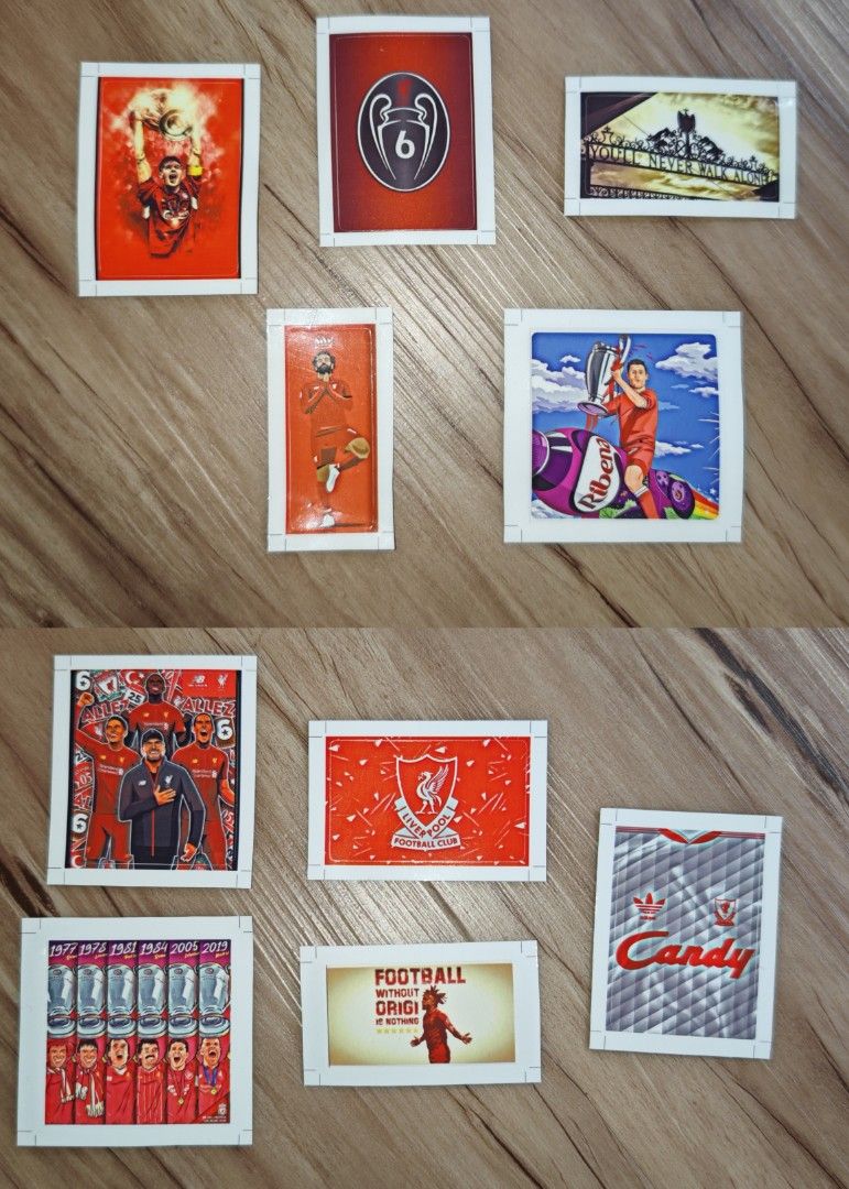 50pcs of Liverpool FC Stickers Collection (40 sets available), Hobbies ...