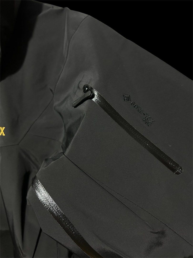 Arc'teryx Alpha SV Jacket (Category: Coats, Jackets and Outerwear) located in Manila. Submitted by bodegabodega (Listing ID 1429236889, Image 2). Description: Arc’teryx Alpha SV Black Gold Brandnew complete Waterproof guaranteed Check photos for details With hangtag and washtags Size Large ( 23 x 29 ) Direct message for details. #arcteryx #outdoor #gorpcore #goretex #hiking #jacket #waterproof #mountaineer.