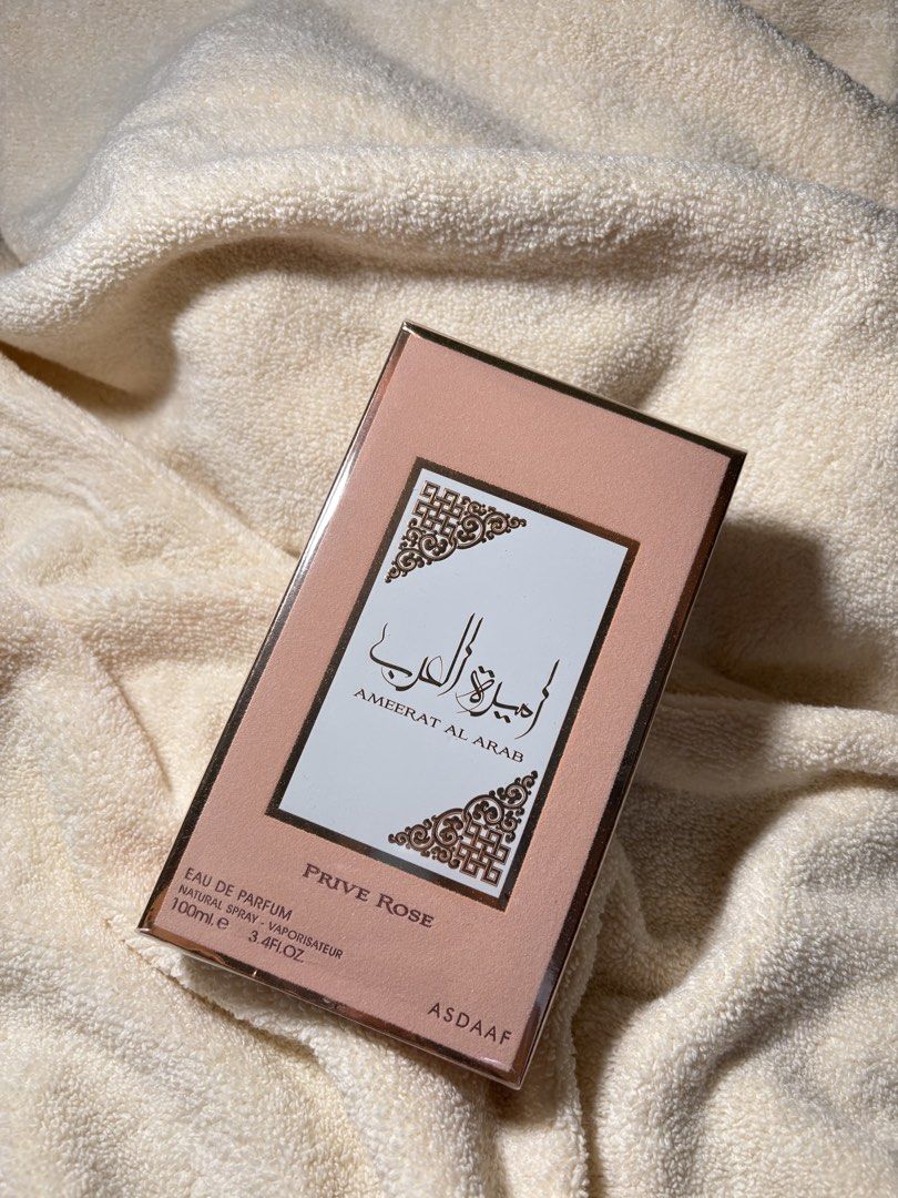 Asdaaf Ameerat Al Arab Prive Rose 100ml (Category: Fragrance & Deodorants) located in Quezon City. Submitted by ysiocoxx (Listing ID 1429292619, Image 1). Description: BNIB FRESH FROM 🇦🇪 .