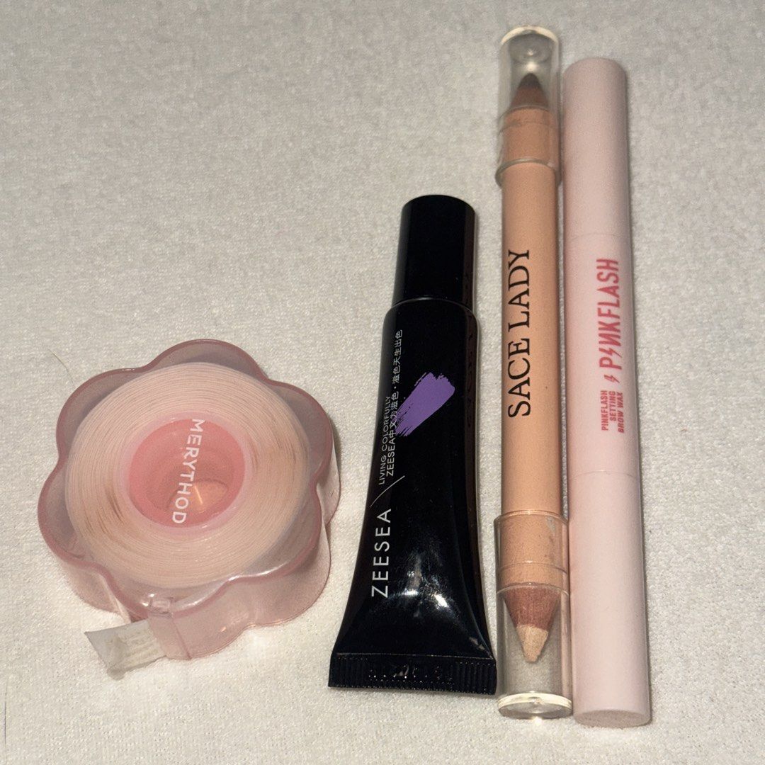 Assorted Makeup Eyelid Tape Countour Concealer Color Corrector (Category: Makeup) located in Antipolo. Submitted by bingomama (Listing ID 1429209596, Image 1). Description: Asstd. Makeup for sale, decluttering my items :) Merythod Eyelid Tape Zeesea Purple Color Corrector Sace Lady Contour Highlight Duo FREE if you make a purchase from me worth ₱300 and up ☺️ Delivery via J&T or Lalamove Meet ups in SM Masinag.