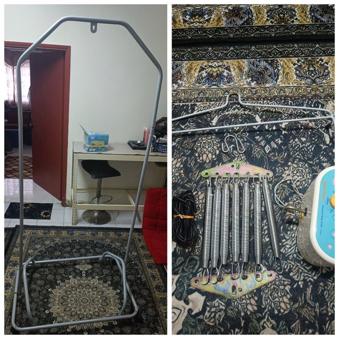 Baby Cradle with Spring and Machine box, Babies & Kids, Baby Nursery ...