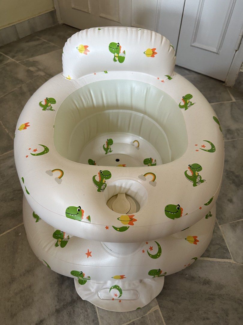 Baby Inflatable Seat with Dinosaur Design, Babies & Kids, Baby Nursery ...