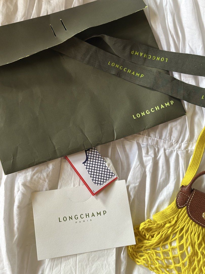 BNWT Longchamp Yellow Le Pliage Filet Mini Bag (Category: Luxury Bags & Wallets) located in Quezon City. Submitted by cstuff_forsale (Listing ID 1429182368, Image 3). Description: 💌 brand new with tag 💌 complete inclusions 💌 authentic from Longchamp 💌 no lowballing! 💌 loc: quezon city / taft 💌 rfs: decluttering.