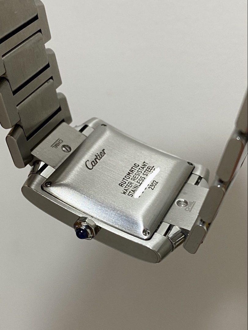 Cartier Tank Française Large (Ref. 2302) Automatic – Full Set (Box/Papers) (Category: Luxury Watches) located in Baliuag. Submitted by watchmechanic (Listing ID 1429271892, Image 3). Description: Authentic Cartier Tank Française 2302 (Large Model) Excellent condition, iconic design, and a solid investment. Unlike the quartz versions, this features the Automatic movement with the date window at 6 o'clock. Quick Specs: • Reference: 2302 / W51002Q3 