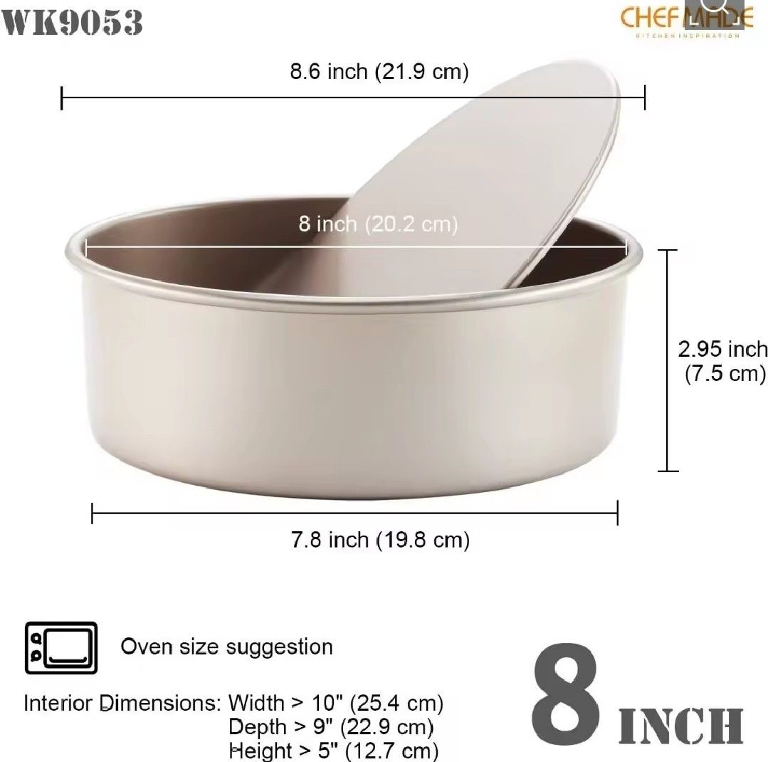 Chefmade WK9053 8-inch Round Cake Pan468368616178984961