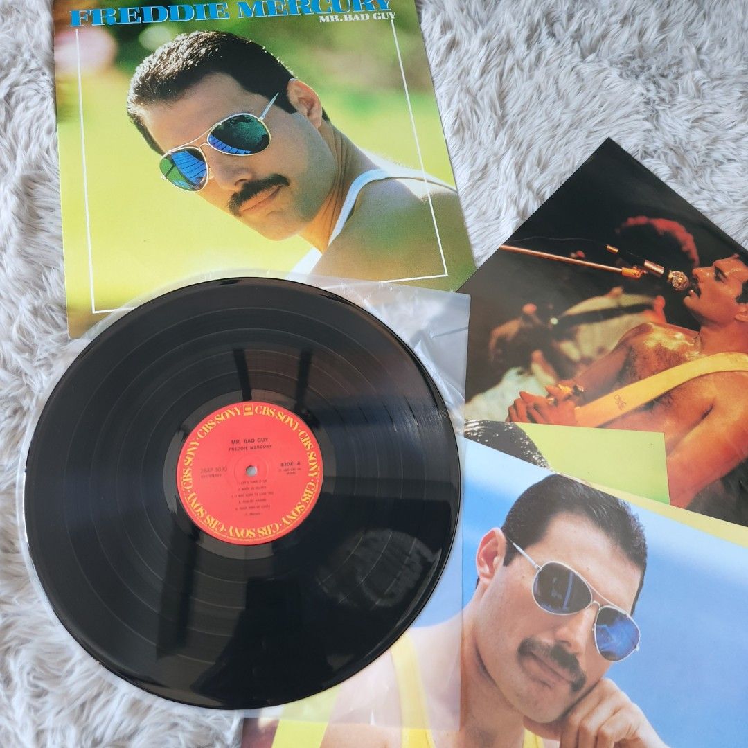 Freddie Mercury Mr. Bad Guy LP Vinyl Record (Category: Vinyls) located in Manila. Submitted by racz03 (Listing ID 1429178119, Image 2). Description: Freddie Mercury Mr. BAD GUY LP Vinyl Records. Mint Condition Japan Pressed With 4 pcs. Insert Photos of Freddie Mercury. .