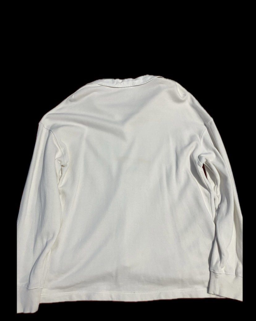 H&M Rugby Shirt (Category: Tshirts & Polo Shirts ) located in Taytay. Submitted by brian_is_decluttering (Listing ID 1429297377, Image 2). Description: 5/10 condition has some minor yellowing (see pics) overall wearable condition no hidden holes or strings. Needs ironing and washing lang before use dimes: W: 23 L 28 dm me for more pics .