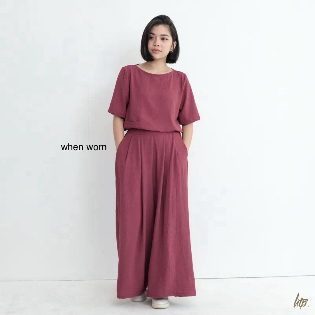 HTP Airflow Crinkle Coords / 2XL / Choco Brown (Category: Sets or Coordinates) located in Quezon City. Submitted by ong.sjane (Listing ID 1429180509, Image 3). Description: SRP ₱990.
