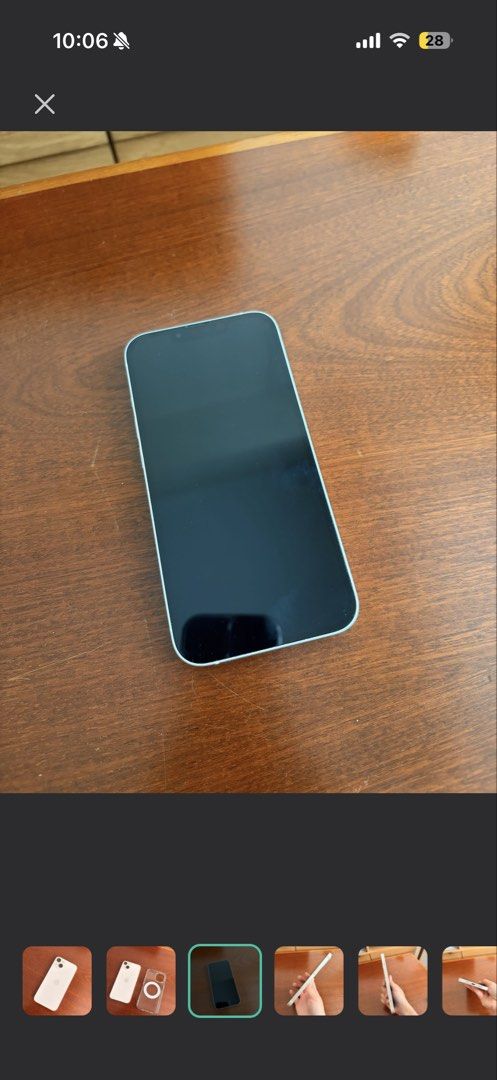 iPhone 13 128GB STARLIGHT lady owned with magsafe case (Category: iPhone 13 Series) located in Pasig City. Submitted by kvdecluttering (Listing ID 1429287499, Image 3). Description: iPhone 13 Starlight Good Condition With Free Magsafe Cases 128GB Battery Health 75% No issues No history of repairs No scratches Lady owned Open sim Includes 2 magsafe cases Bought in Power Mac, SM Aura Unit and box Negotiable! Meet up at Kapitolyo/BGC area .