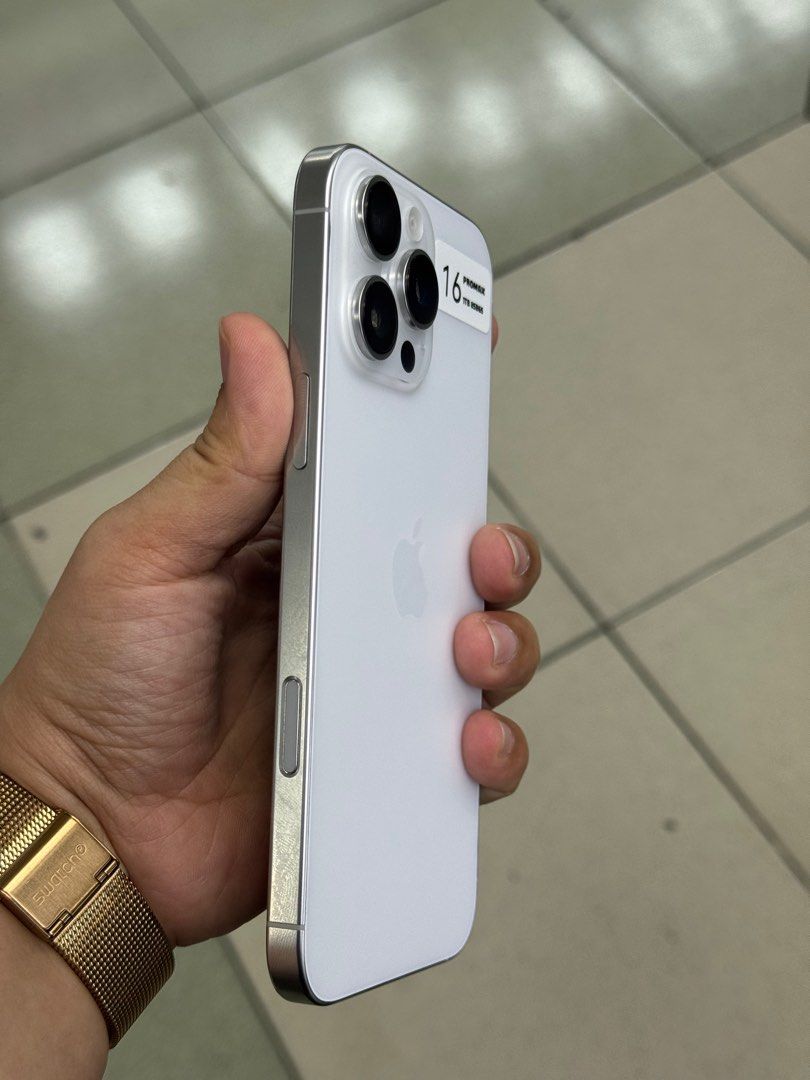 Iphone 16 Pro Max 1TB 90% batt ESIM ONLY No issue (Category: iPhone 16 Series) located in San Juan City. Submitted by javedsgadgetshop (Listing ID 1429288096, Image 2). Description: INSTALLMENT OPTIONS : SPAY LATER / GGIVES / CREDIT CARD! WE BUY AND SELL SO PWEDE MAGBINTA OR SWAP ! Quick Specs : 💵 Iphone 16promax (ESIM ONLY) •1TB •US Variant •90% batt health •Factory Unlock •98% Smoothness •No hidden issue | No Repaired •100% Authentic | Not Ref