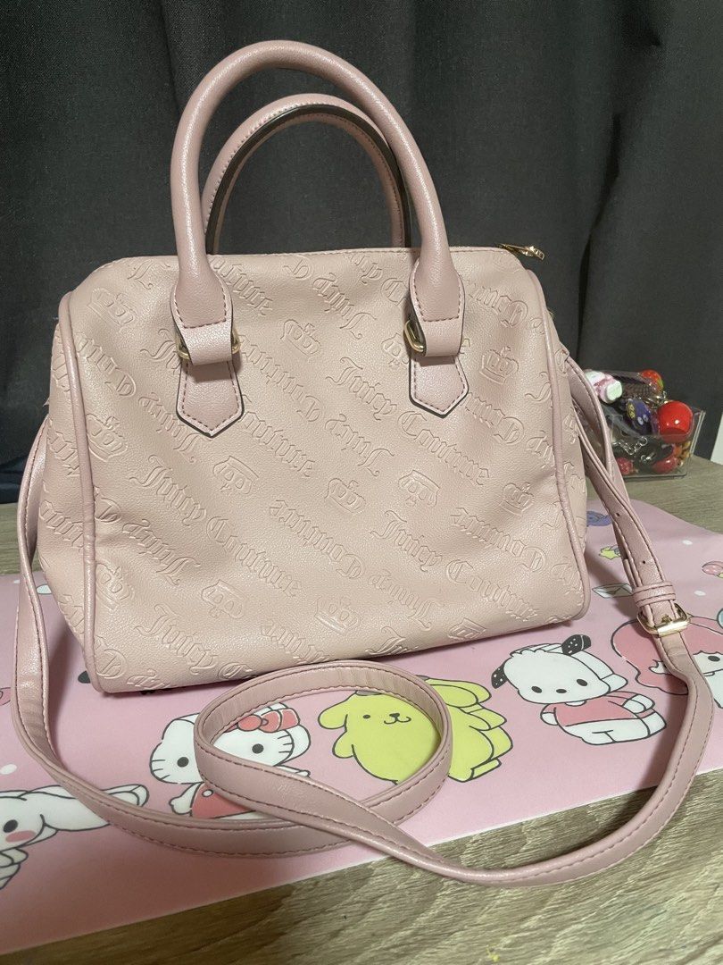 Juicy Couture Pink Satchel Bag (Category: Cross-body Bags) located in Quezon City. Submitted by lukajaeger (Listing ID 1429288442, Image 3). Description: Original Juicy Couture Eastside Westside Satchel -2 pockets on the inside (see picture for reference) -lightly used -has an adjustable strap, smallest possible length is roughly around 20 inches -bought from the us -tag included.