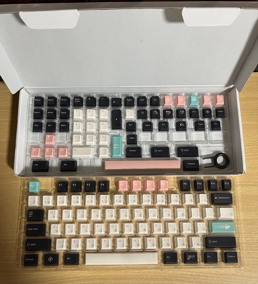 Kill Eve Theme Keycaps, Cherry Height PBT Dye, 129 keys (Category: Computer Keyboard) located in Makati City. Submitted by fraber_chie (Listing ID 1429259988, Image 2). Description: Php 1,500‼️ Keycaps Only❗️ 🌻Kill Eve Theme Keycaps - Cherry Height - 129 keys actual item posted. 📍Loc: Poblacion, Makati City ❇️ MOP: Gcash, Maya Cod via Lalamove Buyer will book courier.