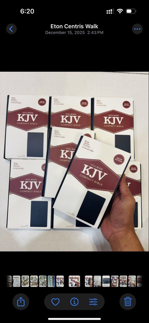 KJV COMPACT BIBLE NAVY BLUE LEATHER (Category: Religion Books) located in Manila. Submitted by christianbooksandbibles (Listing ID 1429209316, Image 1). Description: .